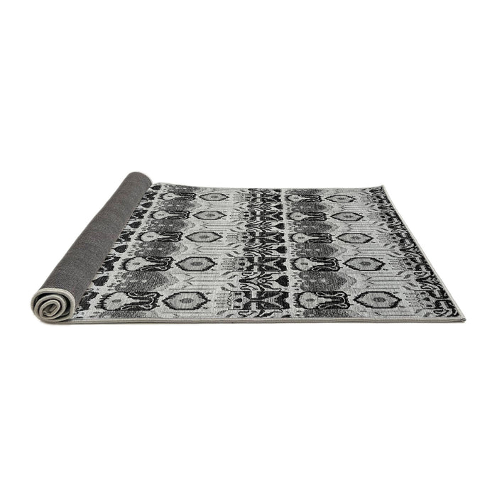 Sideview of Abstract Gray Modern Rug, abs348gry