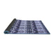 Sideview of Abstract Blue Modern Rug, abs348blu