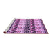 Sideview of Machine Washable Abstract Purple Modern Area Rugs, wshabs348pur