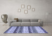 Machine Washable Abstract Blue Modern Rug in a Living Room, wshabs348blu