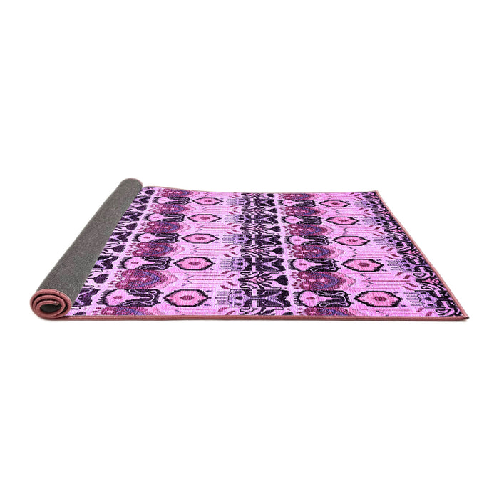 Sideview of Abstract Purple Modern Rug, abs348pur
