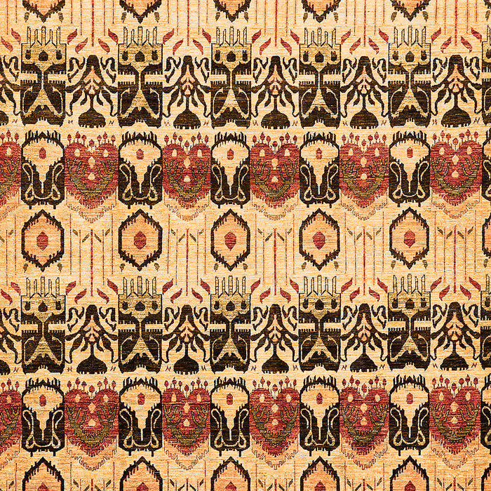 Machine Washable Abstract Orange Modern Area Rugs, wshabs348org