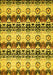 Abstract Yellow Modern Rug, abs348yw