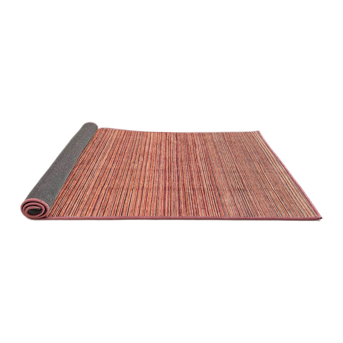 Sideview of Abstract Red Modern Rug, abs3490