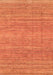 Machine Washable Abstract Orange Modern Area Rugs, wshabs3490org