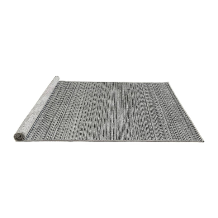 Sideview of Machine Washable Abstract Gray Modern Rug, wshabs3490gry