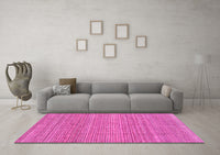 Machine Washable Abstract Pink Modern Rug, wshabs3490pnk