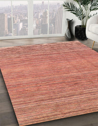 Abstract Red Modern Rug, abs3490