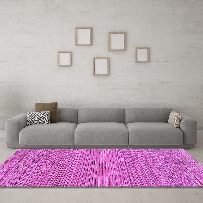 Machine Washable Abstract Purple Modern Area Rugs in a Living Room, wshabs3490pur