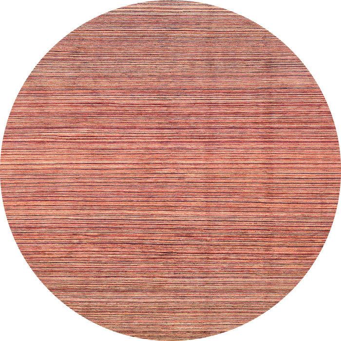 Round Abstract Red Modern Rug, abs3490
