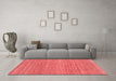 Modern Red Washable Rugs