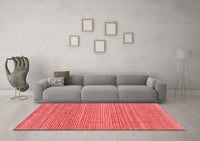 Machine Washable Abstract Red Modern Rug, wshabs3490red