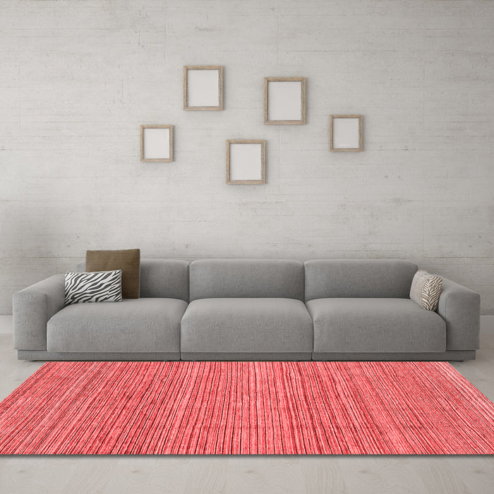 Modern Red Washable Rugs