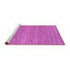 Sideview of Machine Washable Abstract Purple Modern Area Rugs, wshabs3490pur