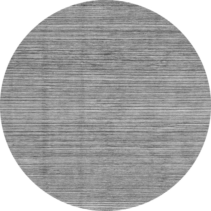 Round Machine Washable Abstract Gray Modern Rug, wshabs3490gry