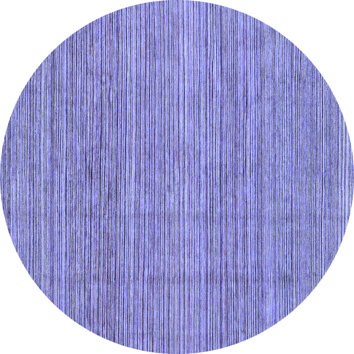 Round Abstract Blue Modern Rug, abs3490blu
