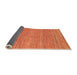 Sideview of Abstract Orange Modern Rug, abs3490org