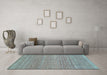 Machine Washable Abstract Light Blue Modern Rug in a Living Room, wshabs3490lblu