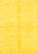 Abstract Yellow Modern Rug, abs3491yw