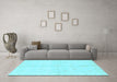 Machine Washable Abstract Light Blue Modern Rug in a Living Room, wshabs3491lblu