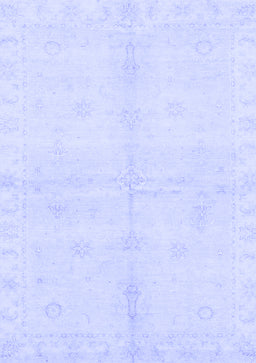 Abstract Blue Modern Rug, abs3491blu