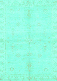 Abstract Turquoise Modern Rug, abs3491turq