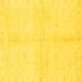 Square Machine Washable Abstract Yellow Modern Rug, wshabs3491yw