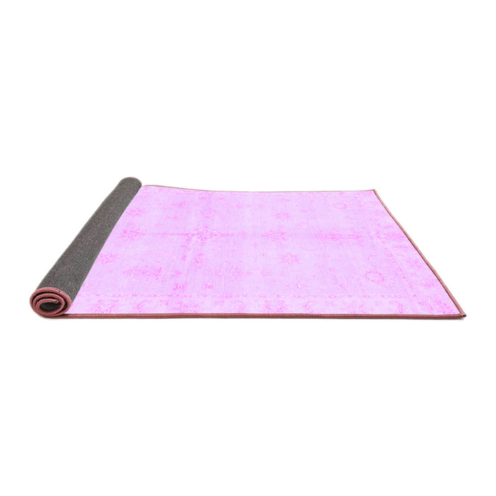 Sideview of Abstract Purple Modern Rug, abs3491pur