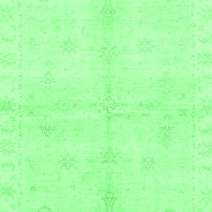 Machine Washable Abstract Emerald Green Modern Area Rugs, wshabs3491emgrn