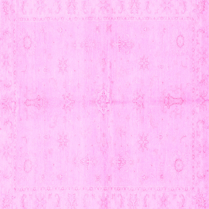 Square Abstract Pink Modern Rug, abs3491pnk