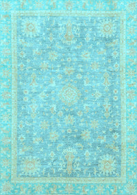 Oriental Light Blue Traditional Rug, abs3492lblu