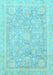 Oriental Light Blue Traditional Rug, abs3492lblu