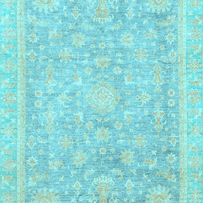 Oriental Light Blue Traditional Rug, abs3492lblu