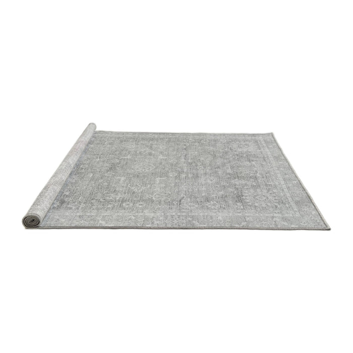 Sideview of Machine Washable Oriental Gray Traditional Rug, wshabs3492gry