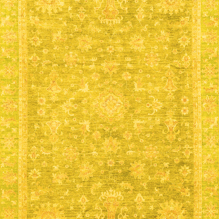 Oriental Yellow Traditional Rug, abs3492yw