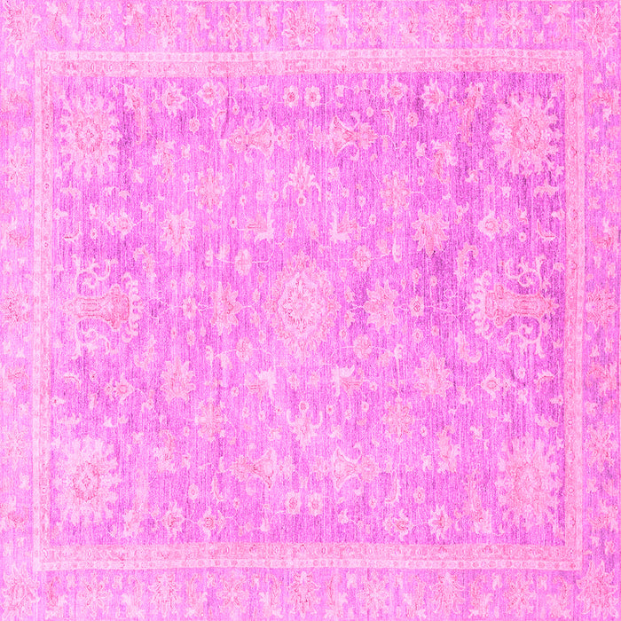 Square Oriental Pink Traditional Rug, abs3492pnk