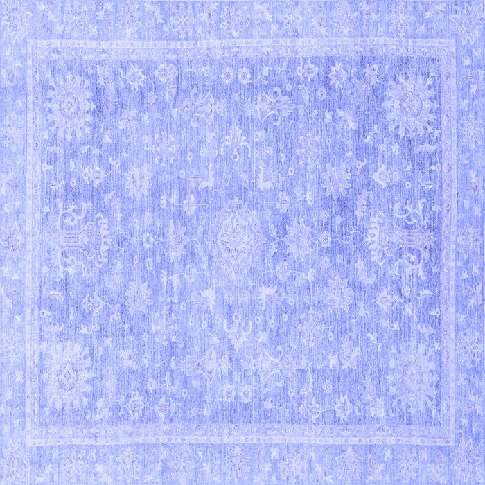 Square Oriental Blue Traditional Rug, abs3492blu