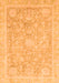 Machine Washable Oriental Orange Traditional Area Rugs, wshabs3492org