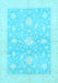 Oriental Light Blue Traditional Rug, abs3493lblu