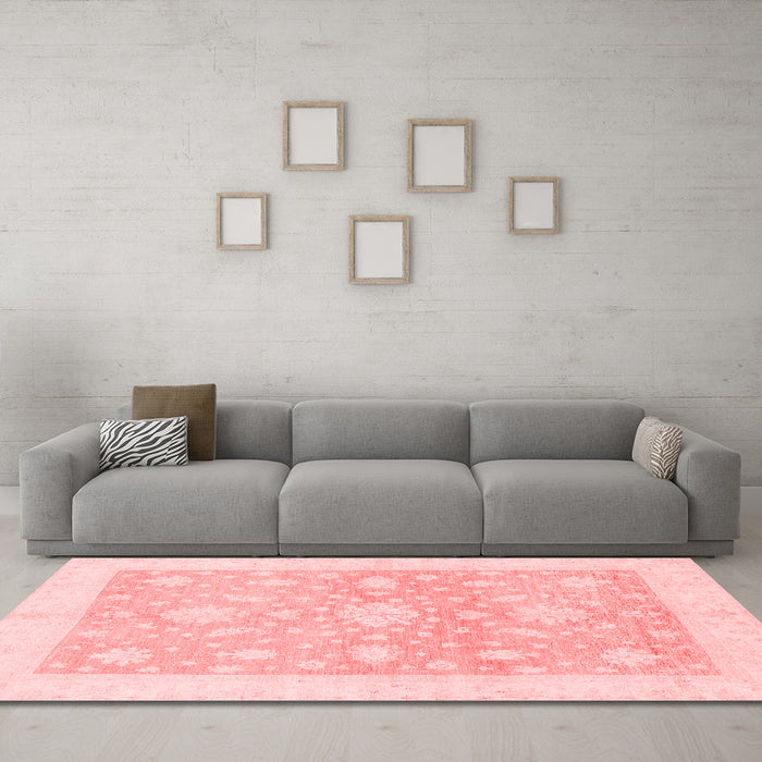 Traditional Red Washable Rugs