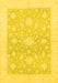 Oriental Yellow Traditional Rug, abs3493yw