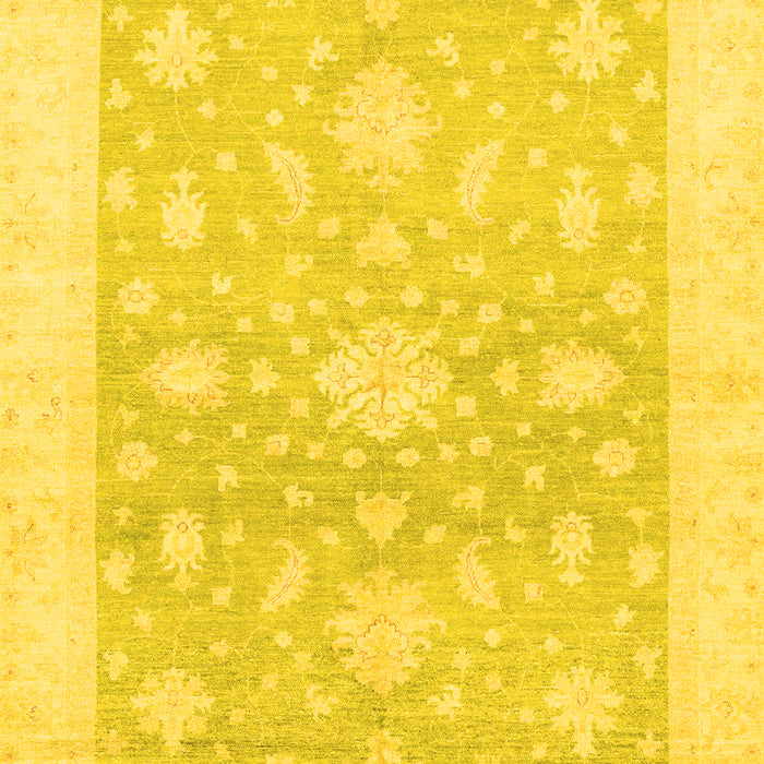 Oriental Yellow Traditional Rug, abs3493yw