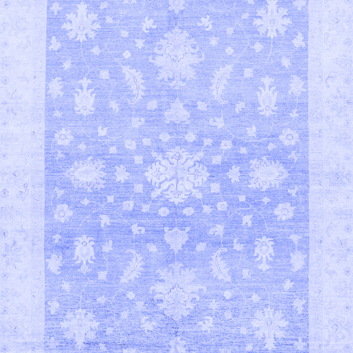 Machine Washable Oriental Blue Traditional Rug, wshabs3493blu