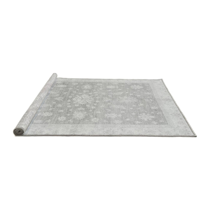 Sideview of Machine Washable Oriental Gray Traditional Rug, wshabs3493gry
