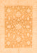 Machine Washable Oriental Orange Traditional Area Rugs, wshabs3493org