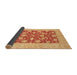 Sideview of Abstract Orange Modern Rug, abs3494