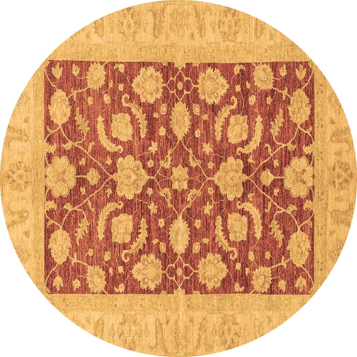 Round Machine Washable Abstract Brown Modern Rug, wshabs3494brn