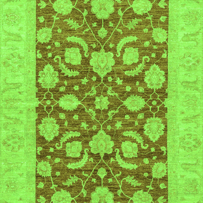 Machine Washable Abstract Green Modern Area Rugs, wshabs3494grn