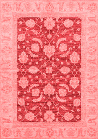 Abstract Red Modern Rug, abs3494red