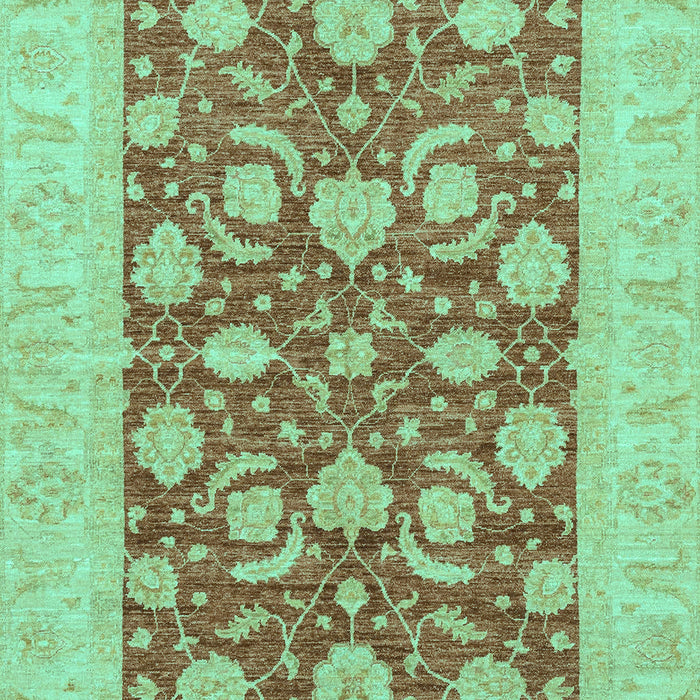Machine Washable Abstract Turquoise Modern Area Rugs, wshabs3494turq